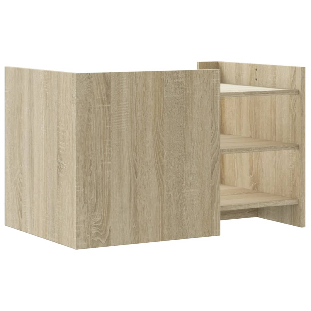 Couchtisch Sonoma-Eiche 80x50x50 cm Holzwerkstoff