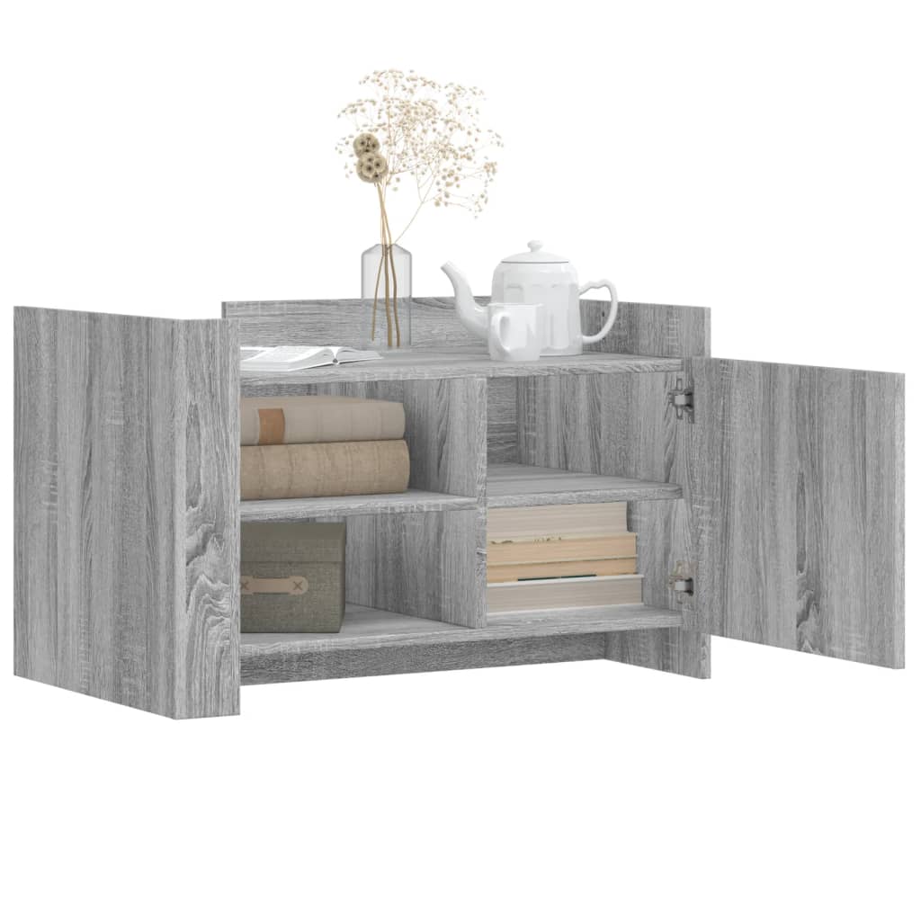 Couchtisch Grau Sonoma 80x50x50 cm Holzwerkstoff