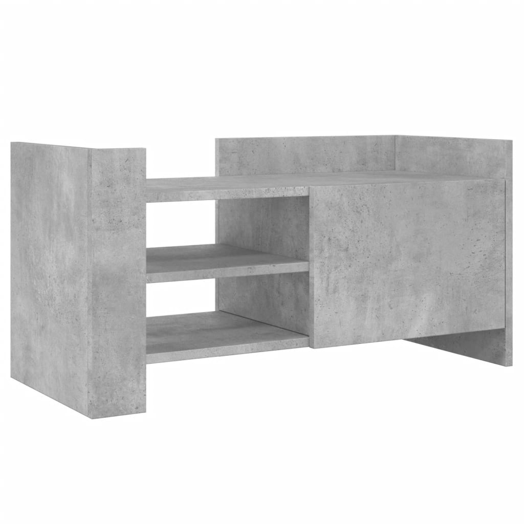 TV-Schrank Betongrau 80x35x40 cm Holzwerkstoff