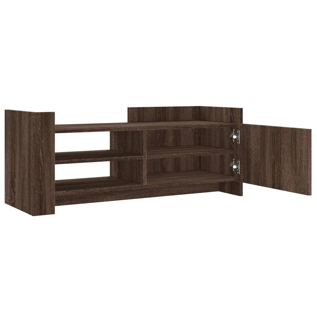 TV-Schrank Braun Eichen-Optik 100x35x40 cm Holzwerkstoff