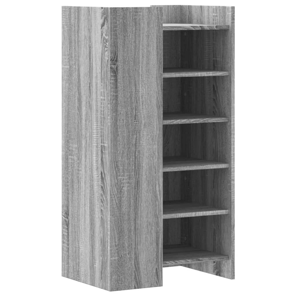 Schuhschrank Grau Sonoma 52x37,5x100 cm Holzwerkstoff