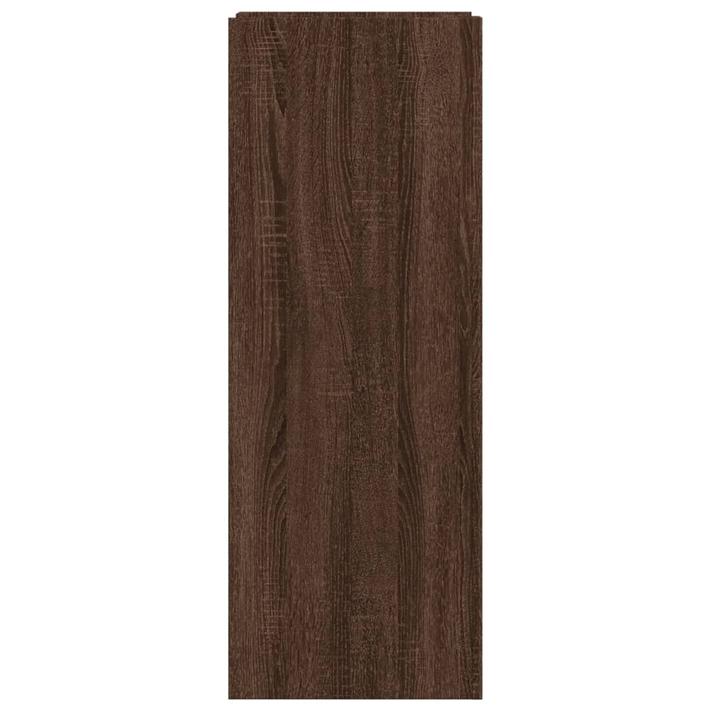 Schuhschrank Braun Eichen-Optik 52x37,5x100 cm Holzwerkstoff