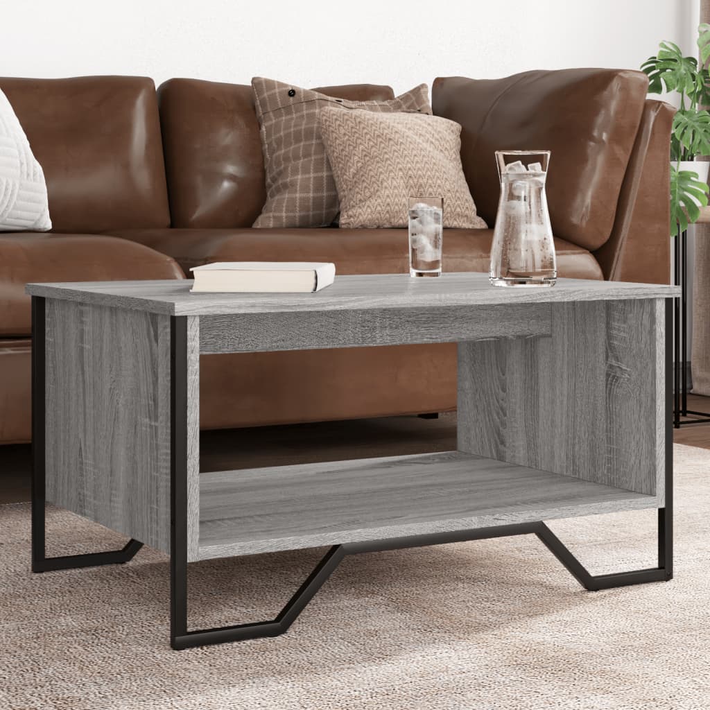 Couchtisch Grau Sonoma 75x51x40 cm Holzwerkstoff