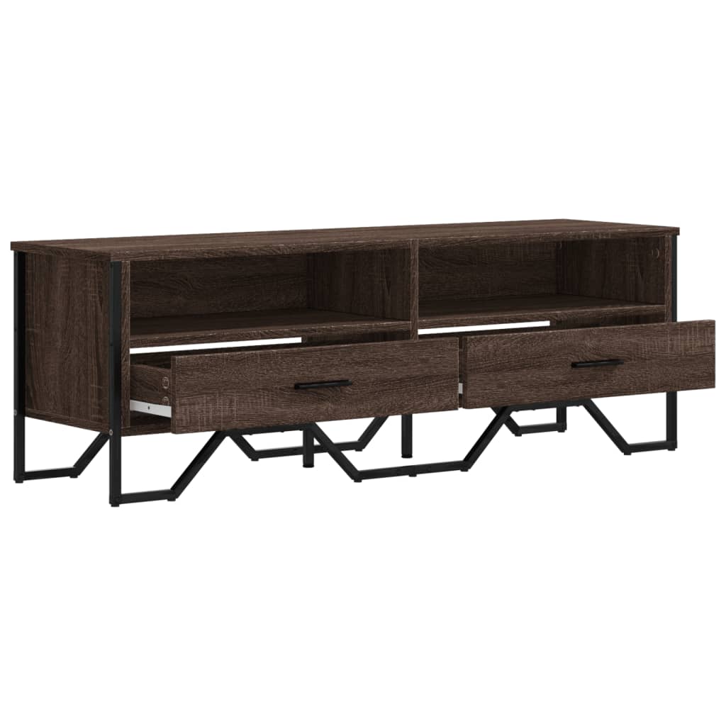 TV-Schrank Braun Eichen-Optik 122x34x41 cm Holzwerkstoff