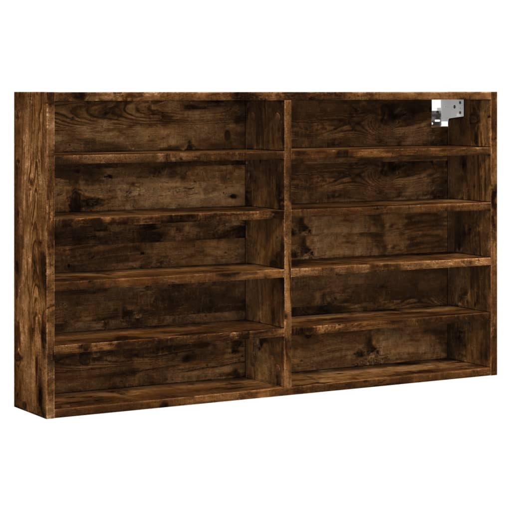 Vitrinenschrank Räuchereiche 100x15x58 cm Holzwerkstoff