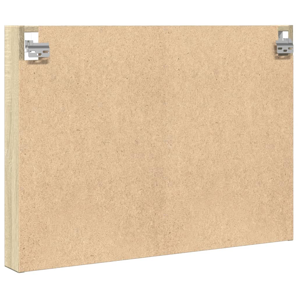 Vitrinenschrank Sonoma-Eiche 80x8,5x58 cm Holzwerkstoff