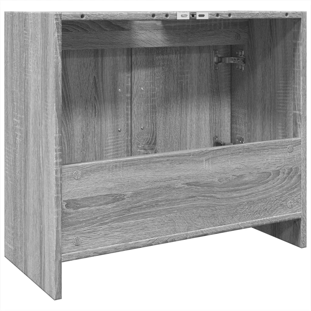 Waschbeckenunterschrank Grau Sonoma 63x29x55 cm Holzwerkstoff