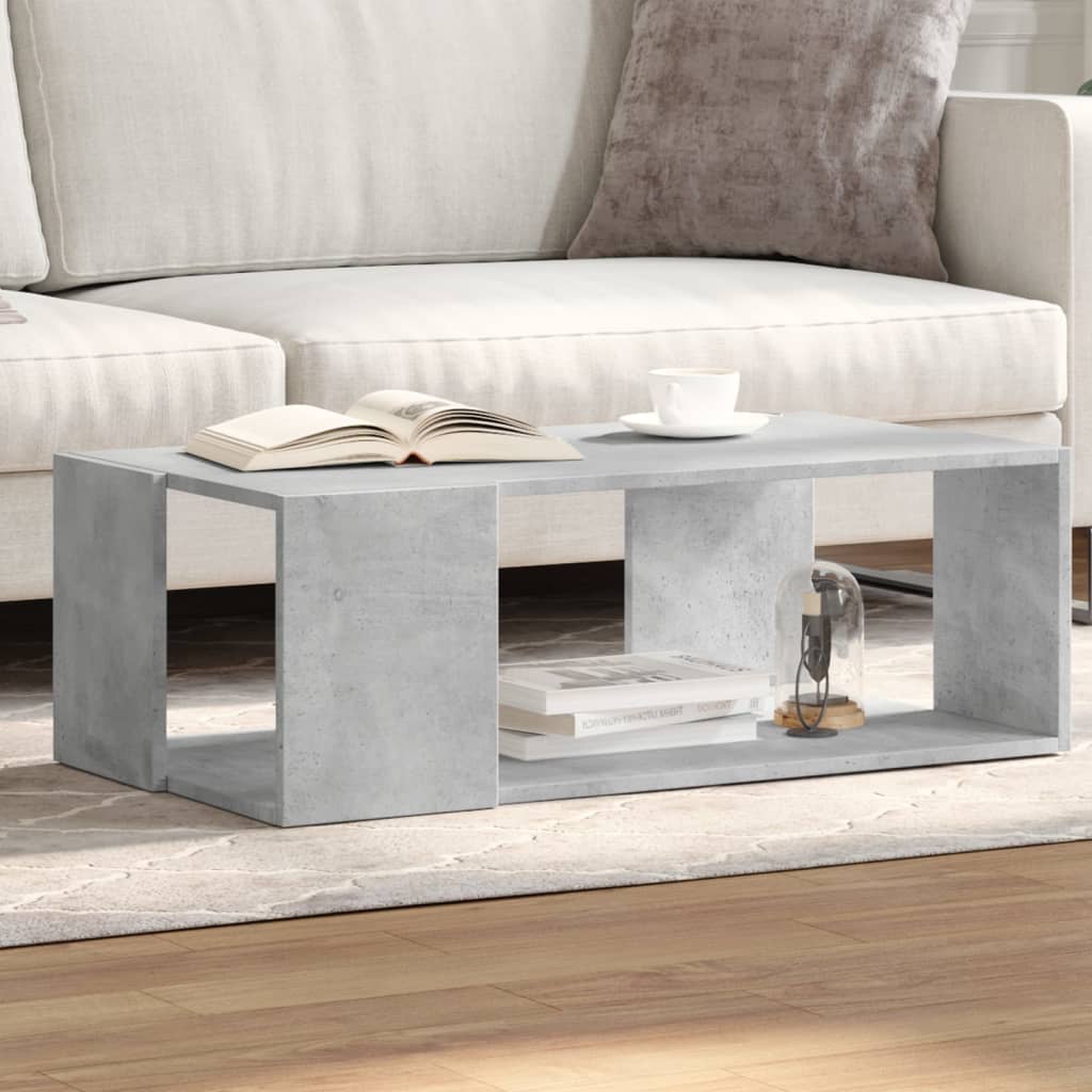 Couchtisch Betongrau 89,5x48x30 cm Holzwerkstoff