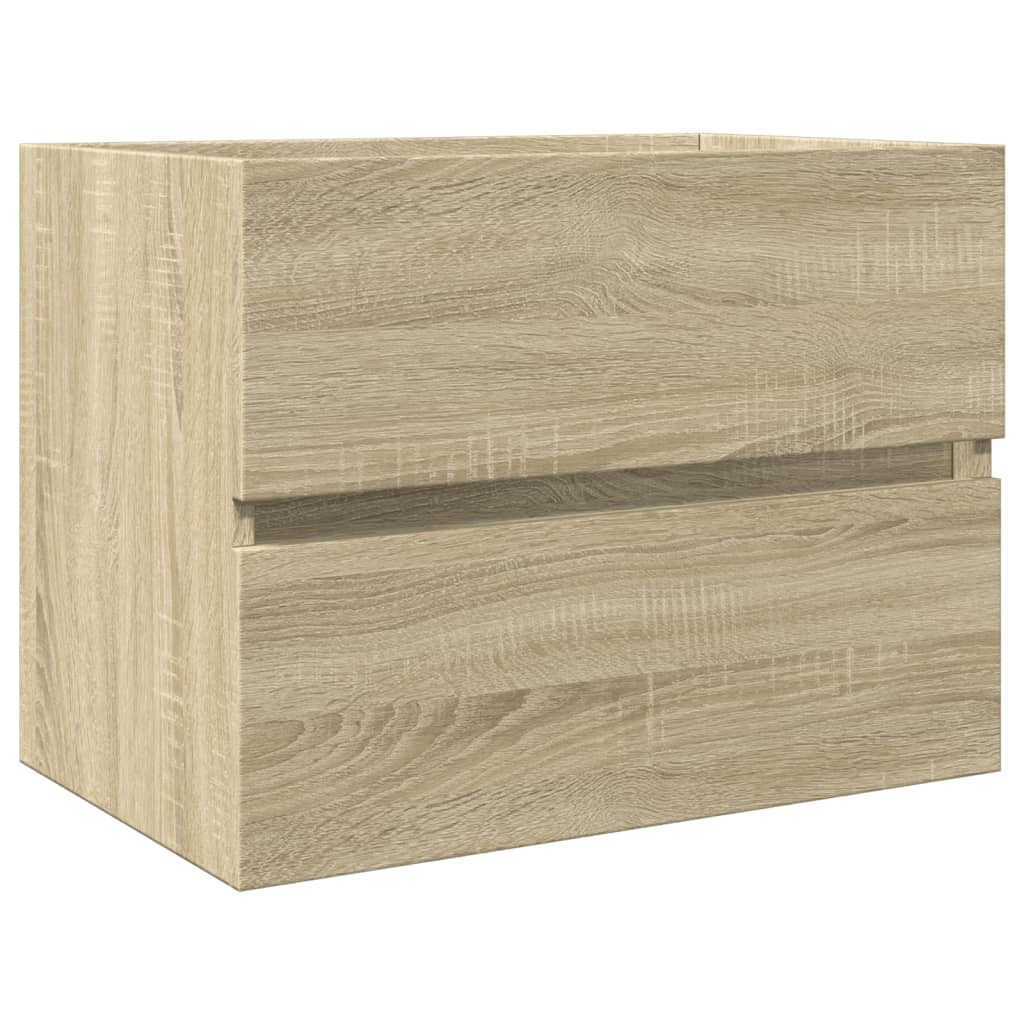 Waschbeckenunterschrank Sonoma-Eiche 60x38,5x45cm Holzwerkstoff