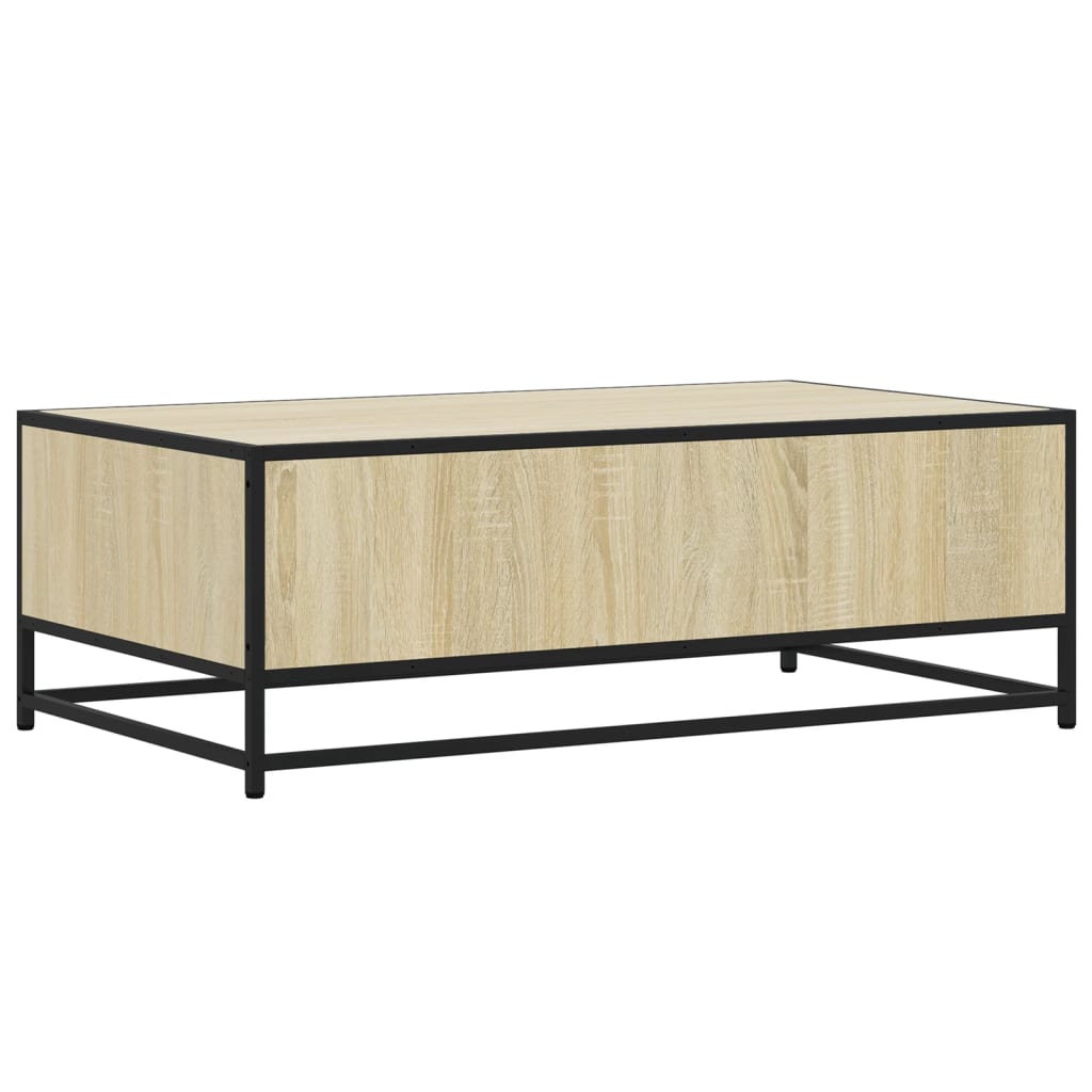 Couchtisch Sonoma-Eiche 100x57x35 cm Holzwerkstoff und Metall