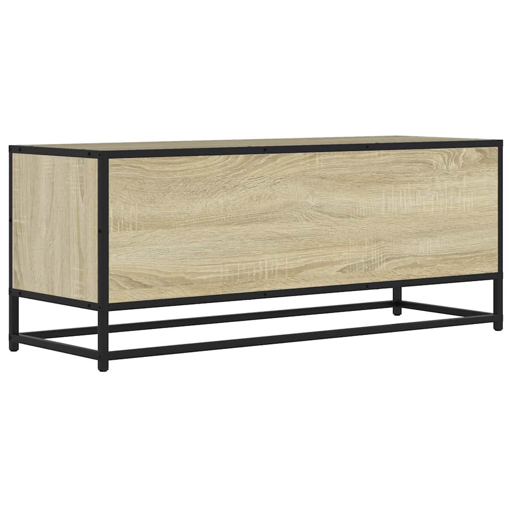 TV-Schrank Sonoma-Eiche 100x34,5x40 cm Holzwerkstoff und Metall