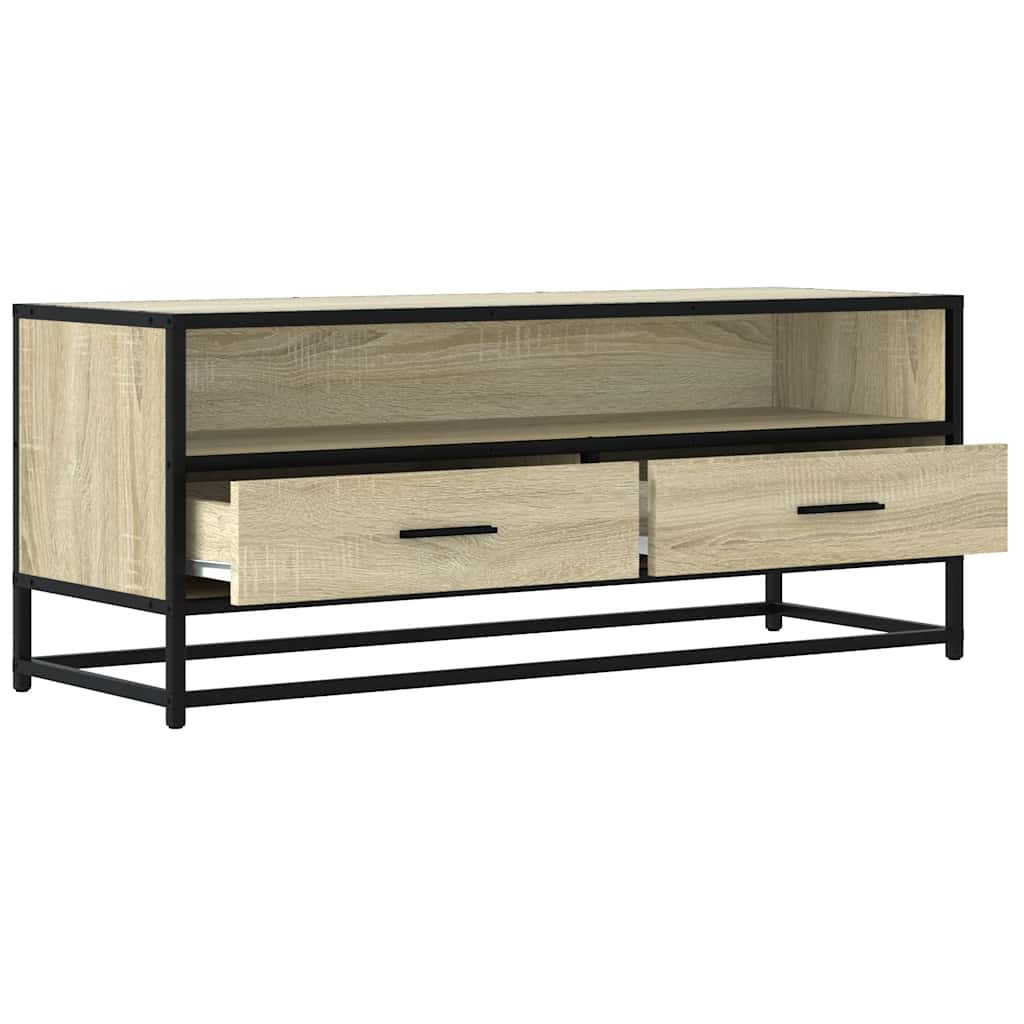 TV-Schrank Sonoma-Eiche 100x34,5x40 cm Holzwerkstoff und Metall