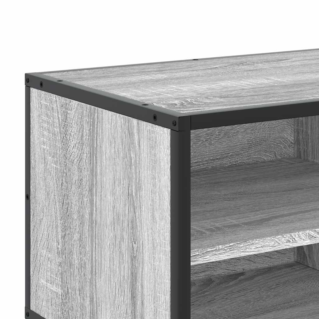 TV-Schrank Grau Sonoma 80x34,5x40 cm Holzwerkstoff und Metall