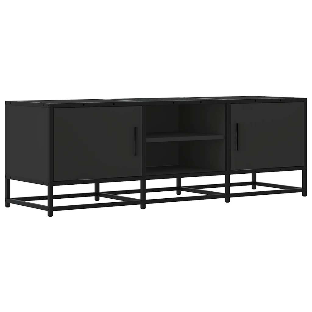 TV-Schrank Schwarz 120x35x41 cm Holzwerkstoff und Metall