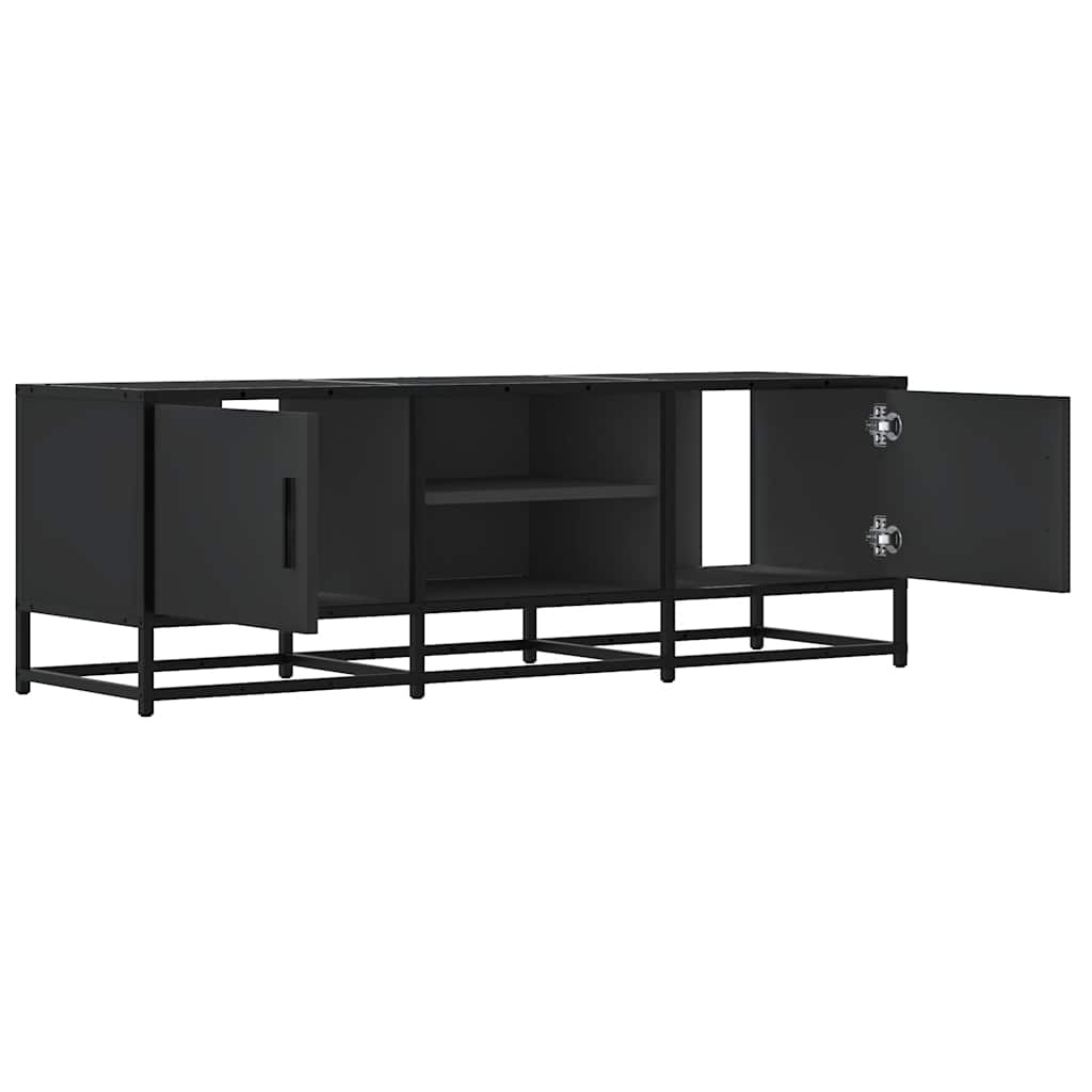 TV-Schrank Schwarz 120x35x41 cm Holzwerkstoff und Metall