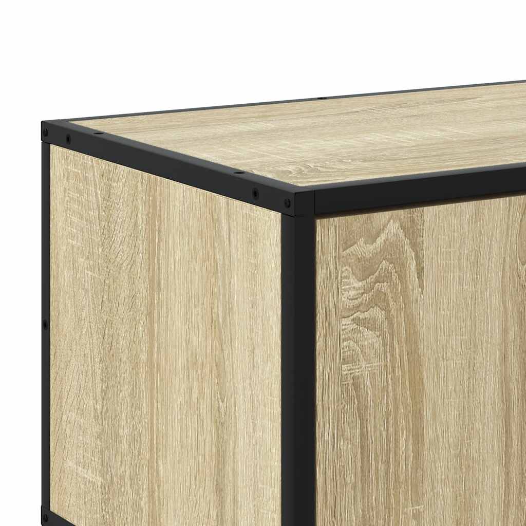 TV-Schrank Sonoma-Eiche 120x35x41 cm Holzwerkstoff und Metall