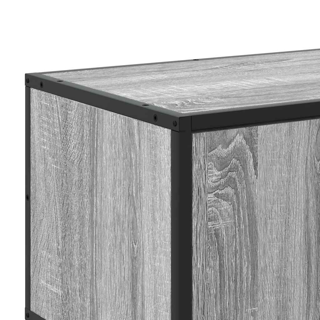 TV-Schrank Grau Sonoma 120x35x41 cm Holzwerkstoff und Metall