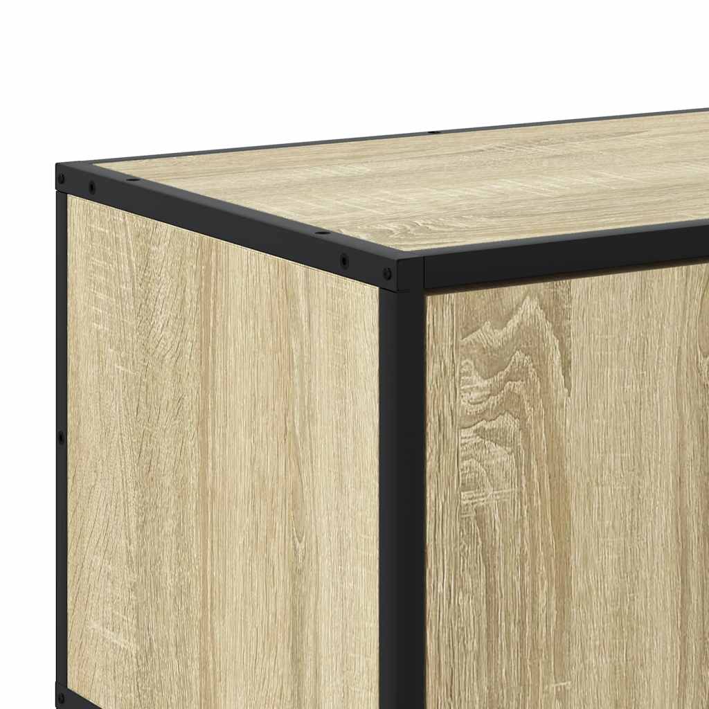 TV-Schrank Sonoma-Eiche 160x35x41 cm Holzwerkstoff und Metall