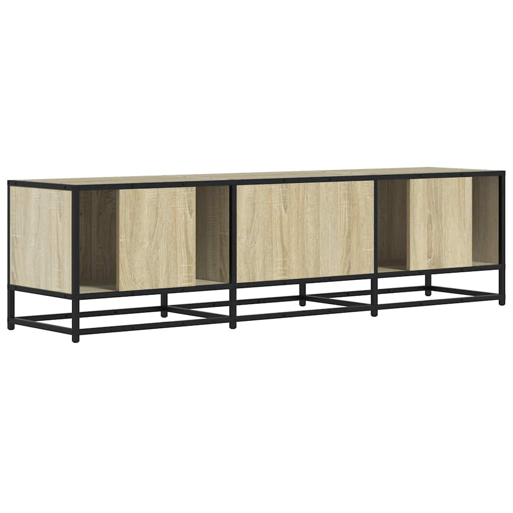 TV-Schrank Sonoma-Eiche 150x35x41 cm Holzwerkstoff und Metall