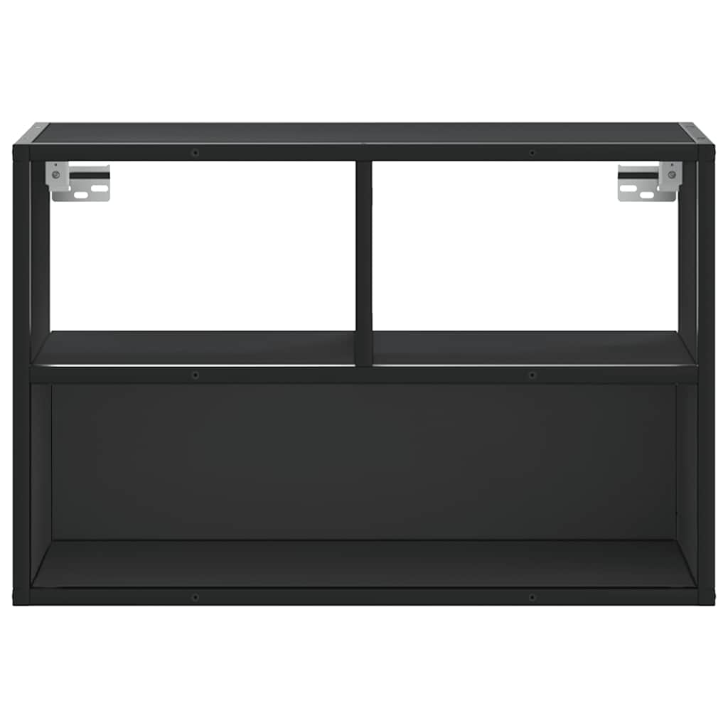 TV-Schrank Schwarz 60x31x39,5 cm Holzwerkstoff und Metall