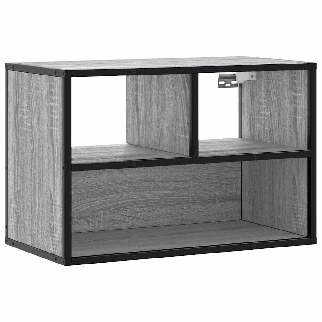 TV-Schrank Grau Sonoma 60x31x39,5 cm Holzwerkstoff und Metall