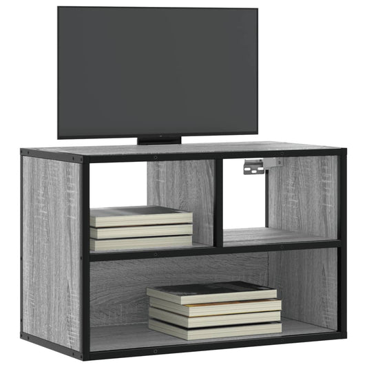 TV-Schrank Grau Sonoma 60x31x39,5 cm Holzwerkstoff und Metall