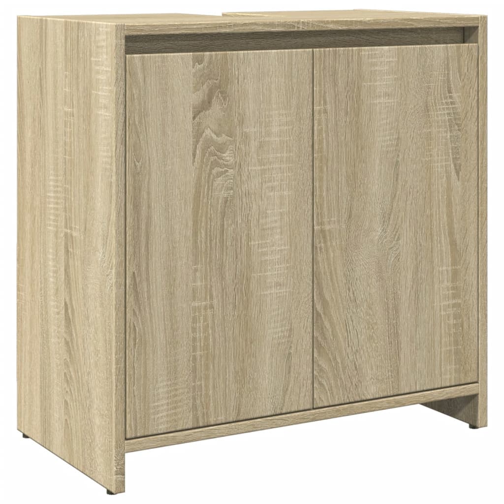 Waschbeckenunterschrank Sonoma-Eiche 60x33x60 cm Holzwerkstoff