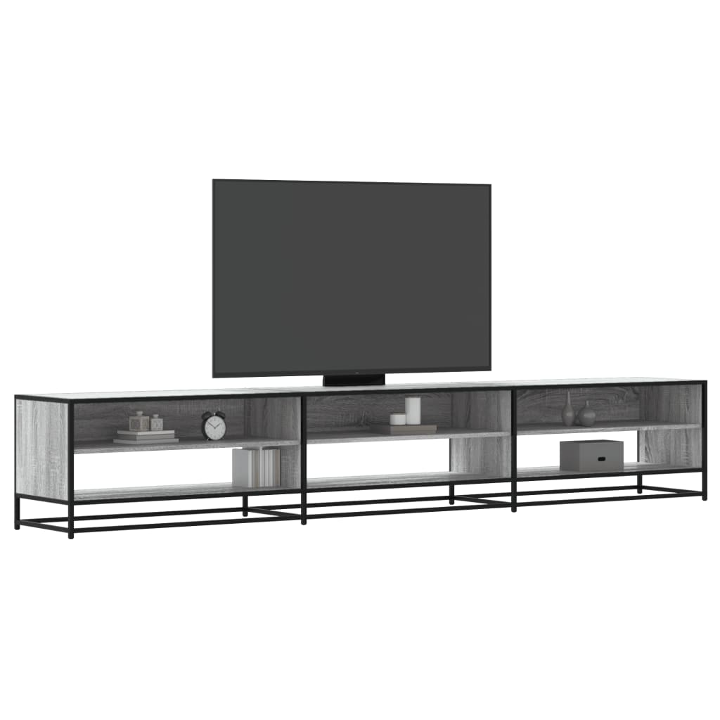 TV-Schrank Grau Sonoma 270x40x46 cm Holzwerkstoff