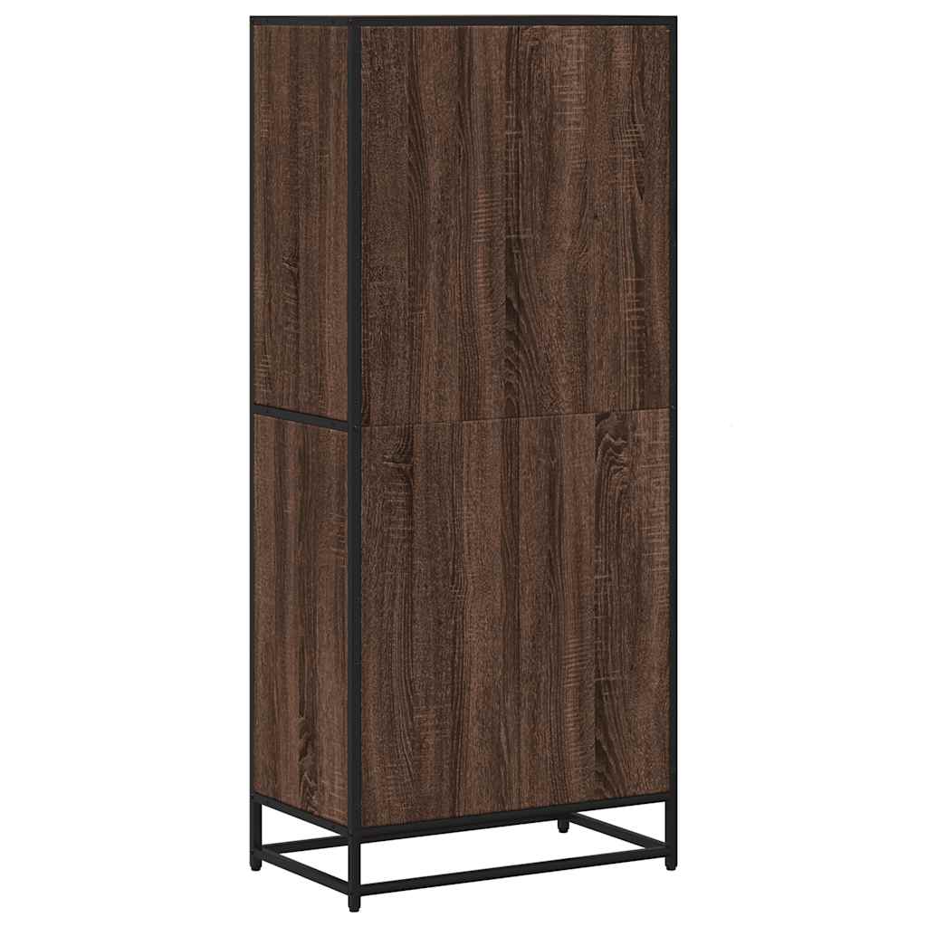 Bücherregal Braun Eichen-Optik 60x35x139 cm Holzwerkstoff