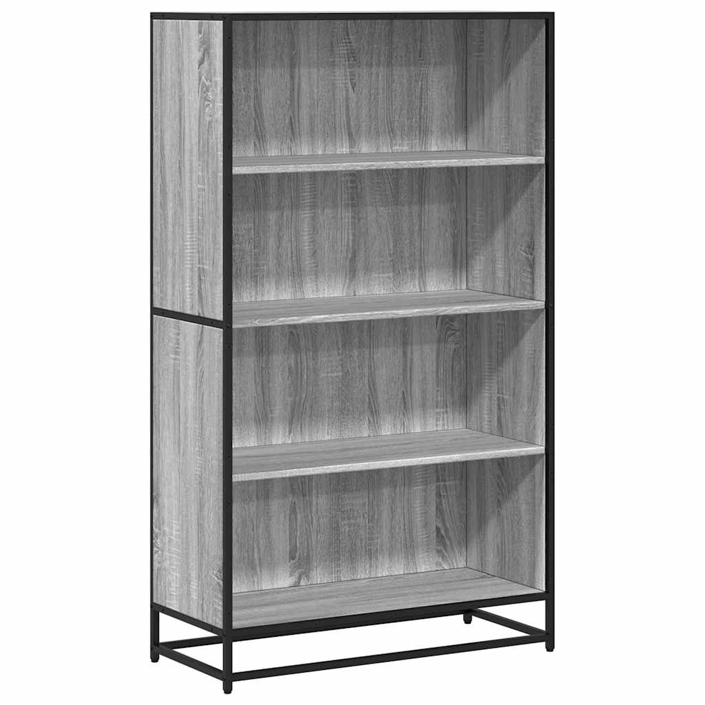 Bücherregal Grau Sonoma 80,5x35x139 cm Holzwerkstoff