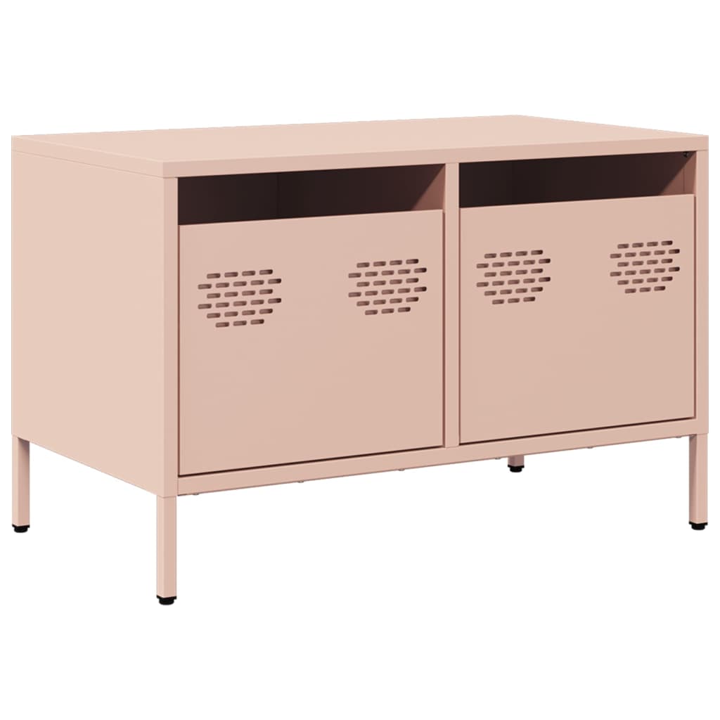 TV-Schrank Rosa 68x39x43,5 cm Kaltgewalzter Stahl