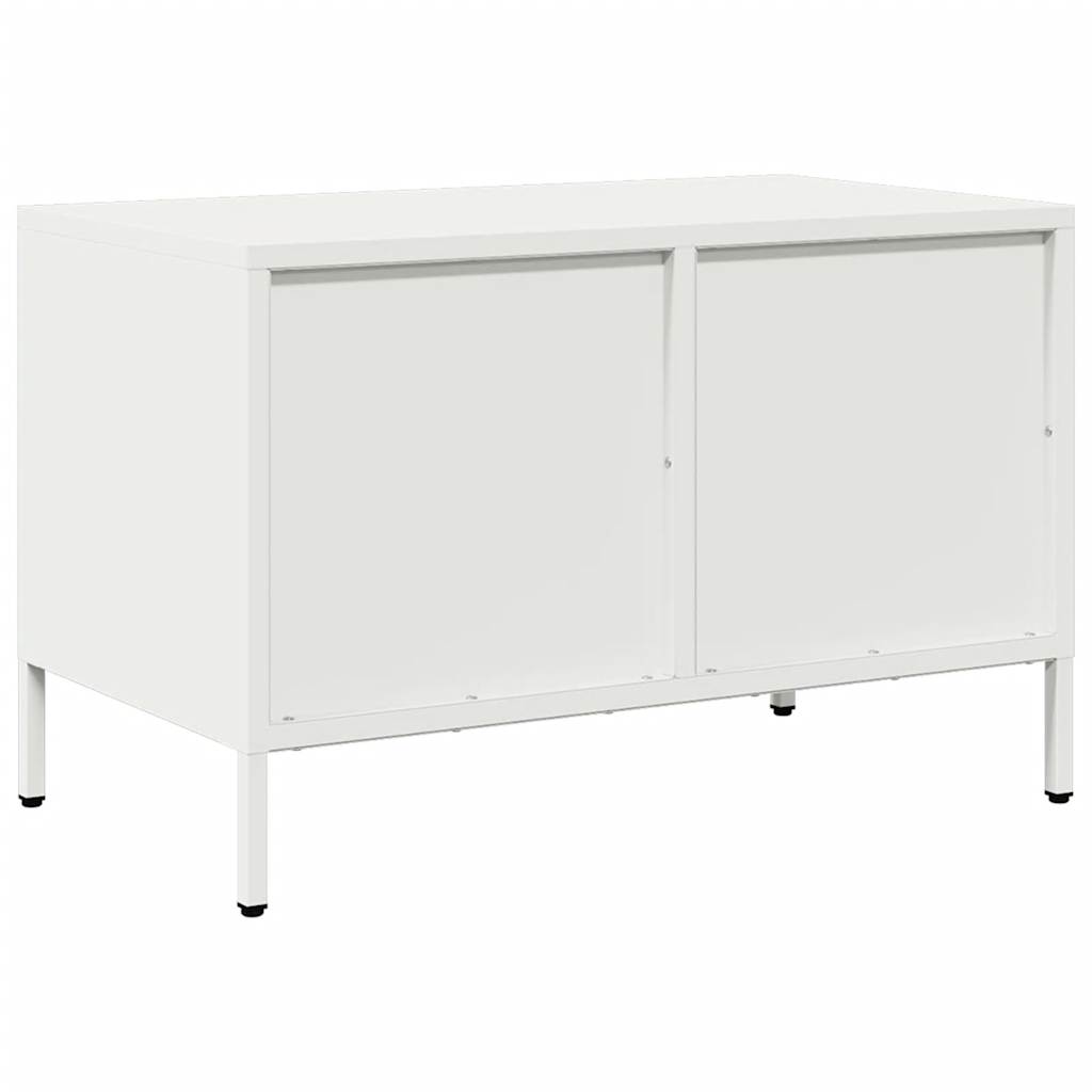 TV-Schrank Weiß 68x39x43,5 cm Kaltgewalzter Stahl