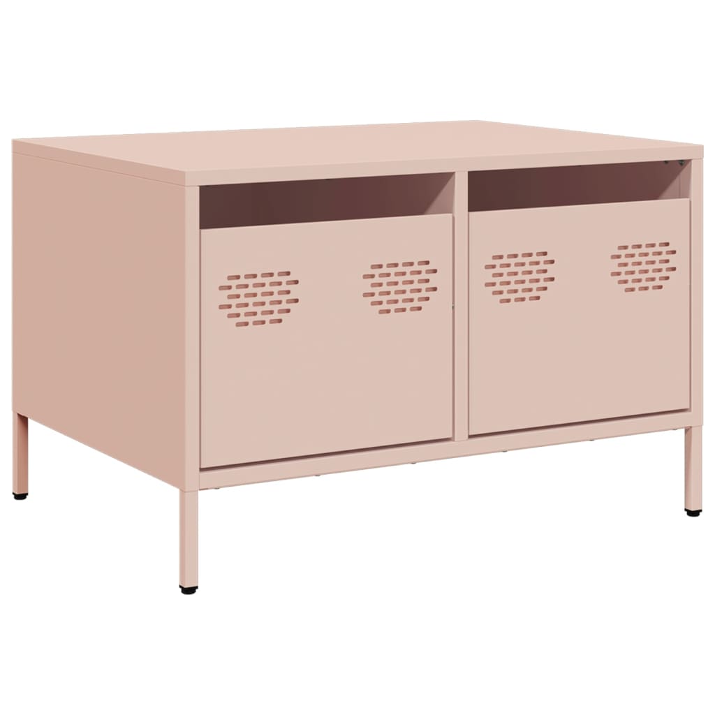 TV-Schrank Rosa 68x50x43,5 cm Kaltgewalzter Stahl