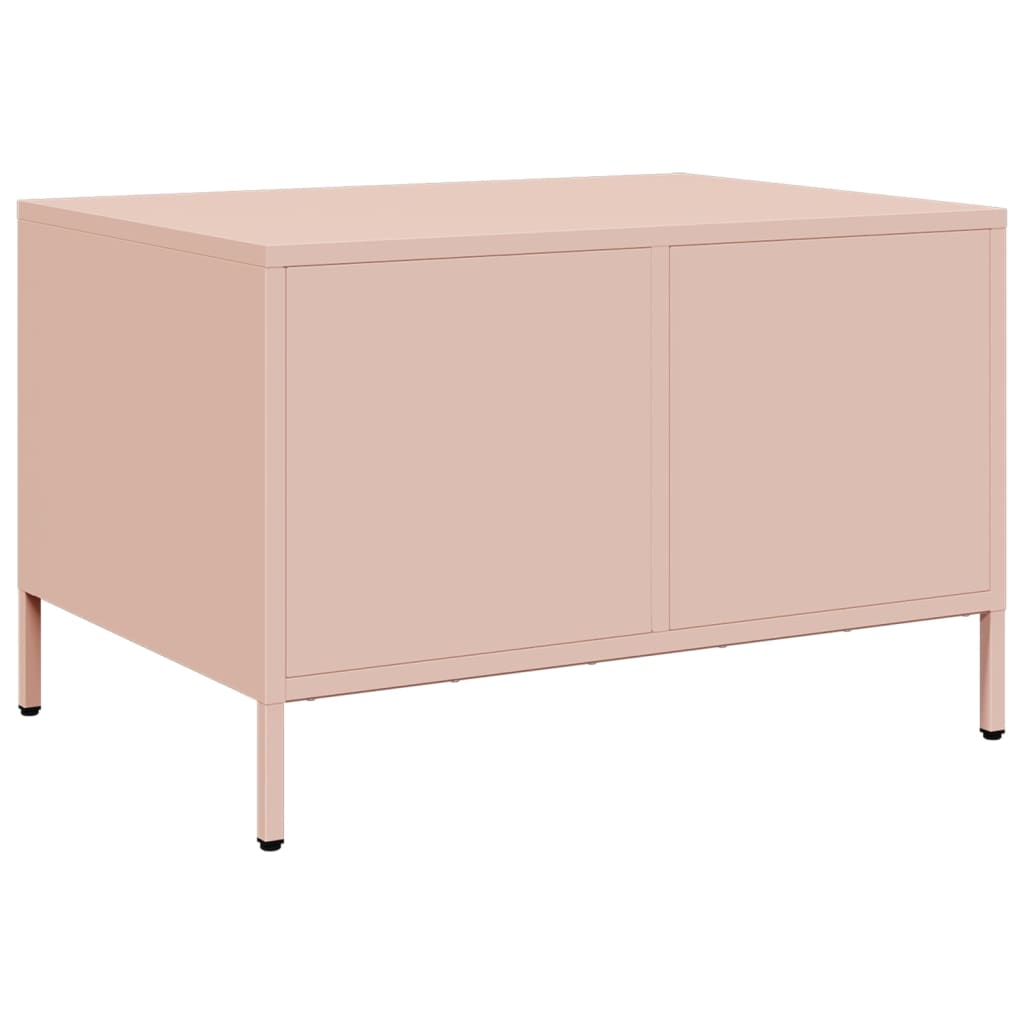 TV-Schrank Rosa 68x50x43,5 cm Kaltgewalzter Stahl