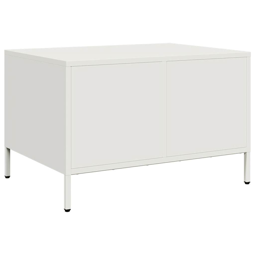 TV-Schrank Weiß 68x50x43,5 cm Kaltgewalzter Stahl