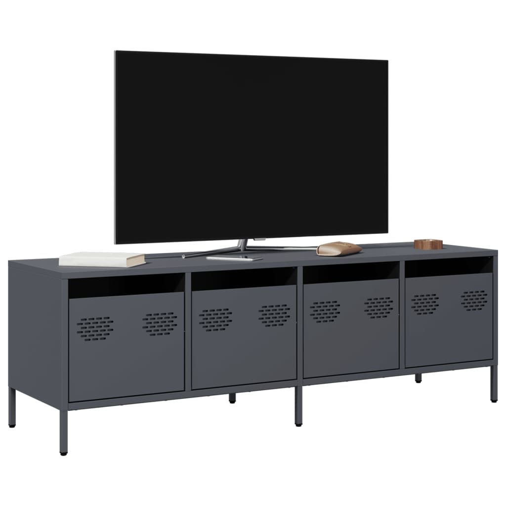 TV-Schrank Anthrazit 135x39x43,5 cm Kaltgewalzter Stahl