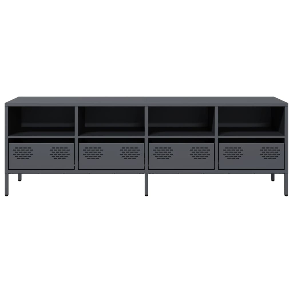 TV-Schrank Anthrazit 135x39x43,5 cm Kaltgewalzter Stahl