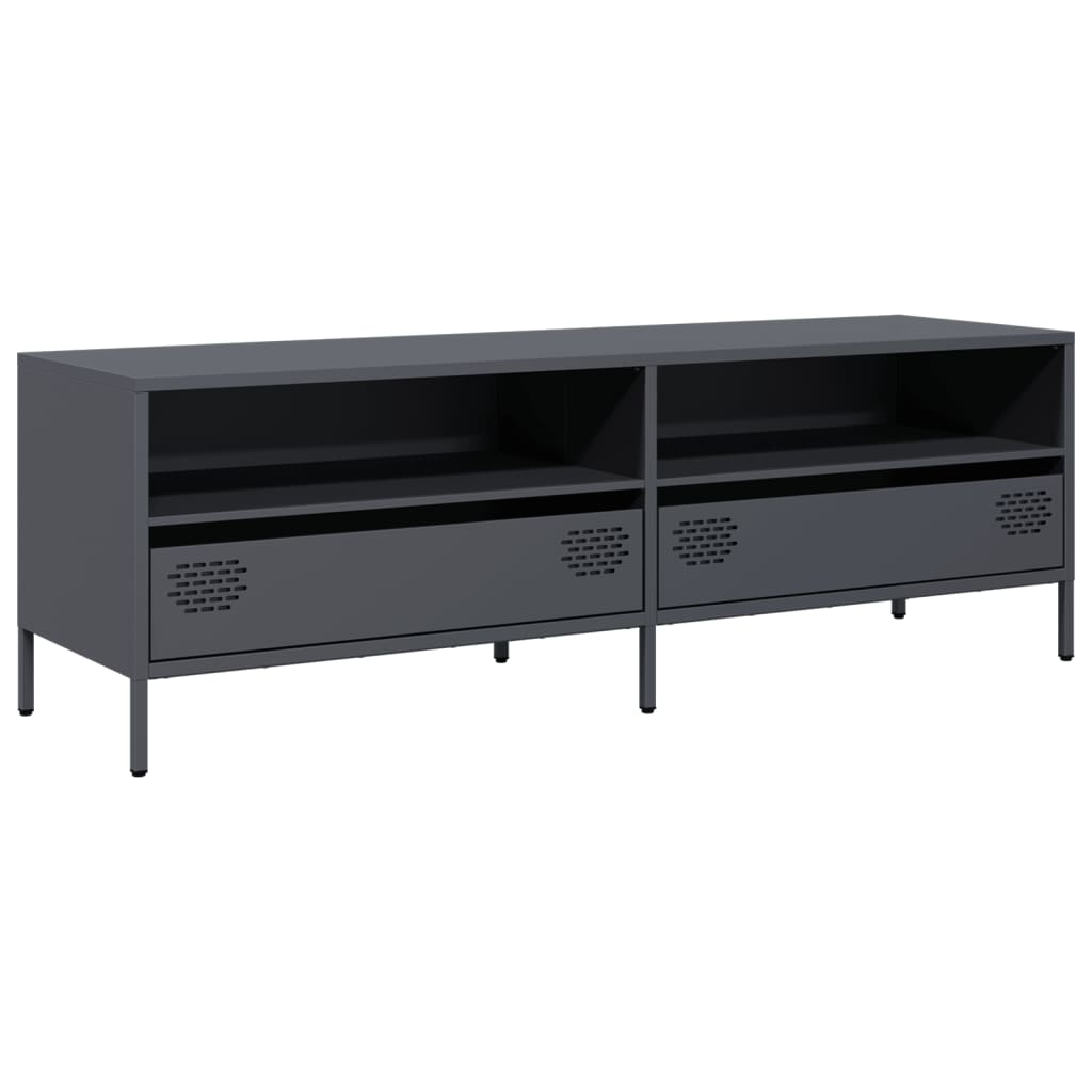 TV-Schrank Anthrazit 135x39x43,5 cm Kaltgewalzter Stahl