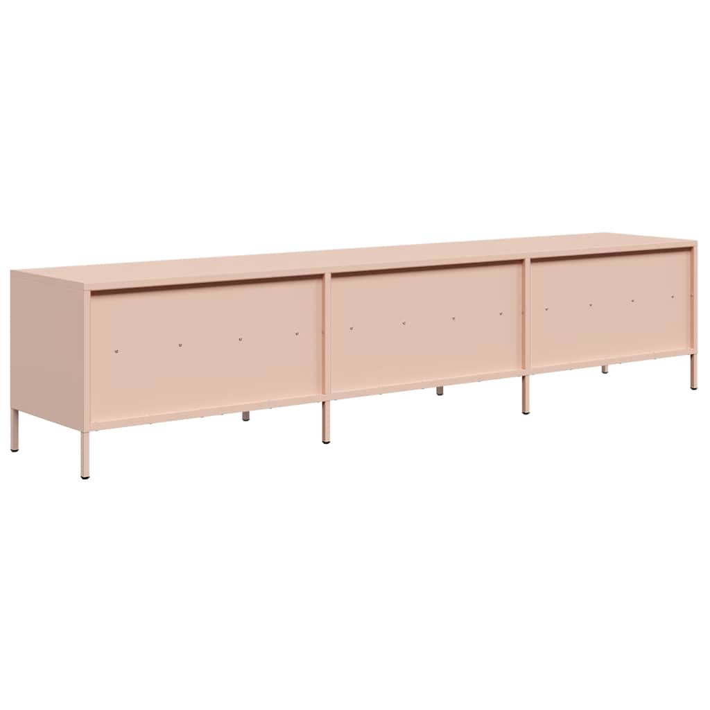 TV-Schrank Rosa 202x39x43,5 cm Kaltgewalzter Stahl