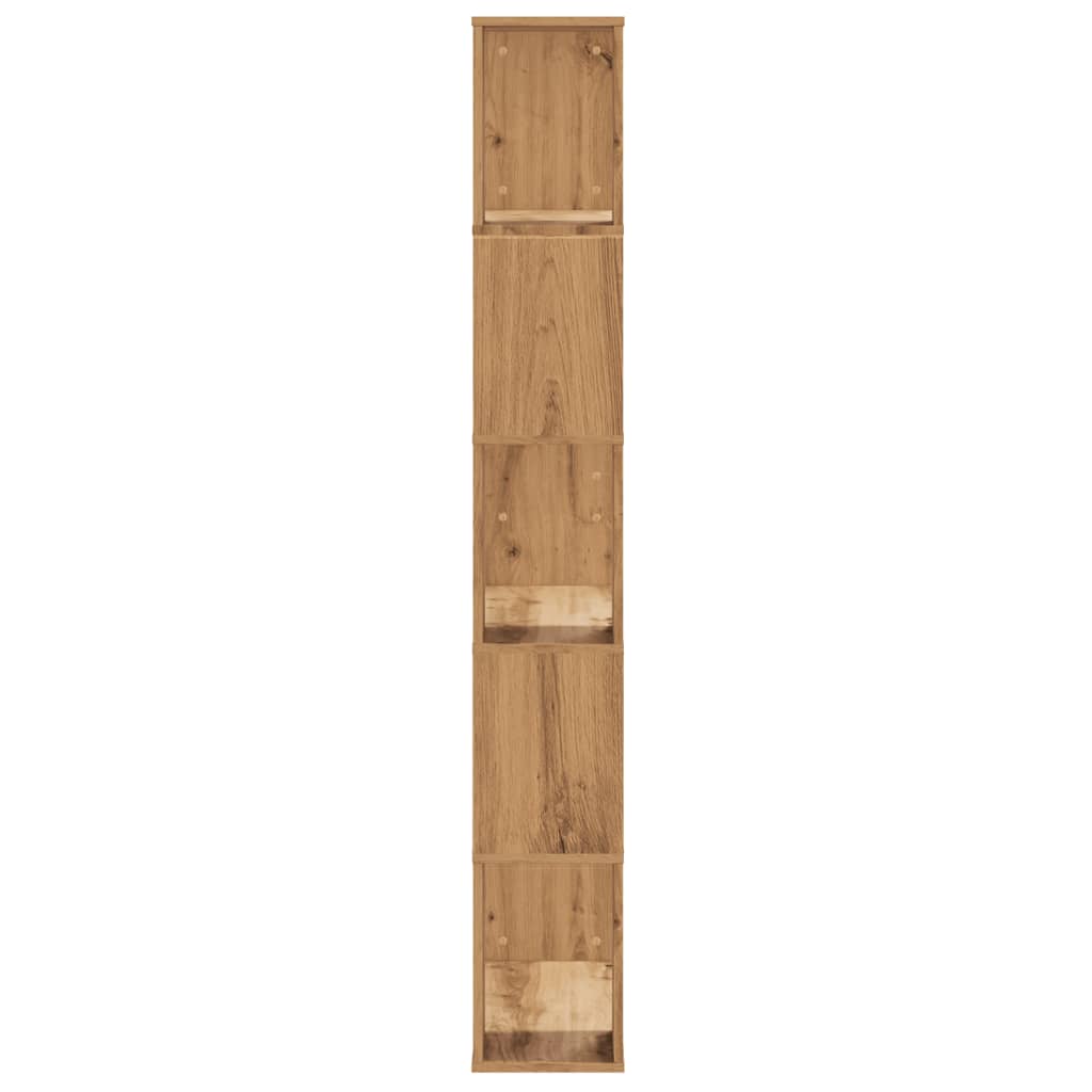 Bücherregal 5 Böden Artisan-Eiche 80,5x23,5x162,5 Holzwerkstoff