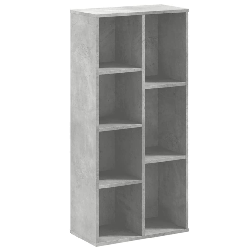 Bücherregal Betongrau 50x25x105 cm Holzwerkstoff