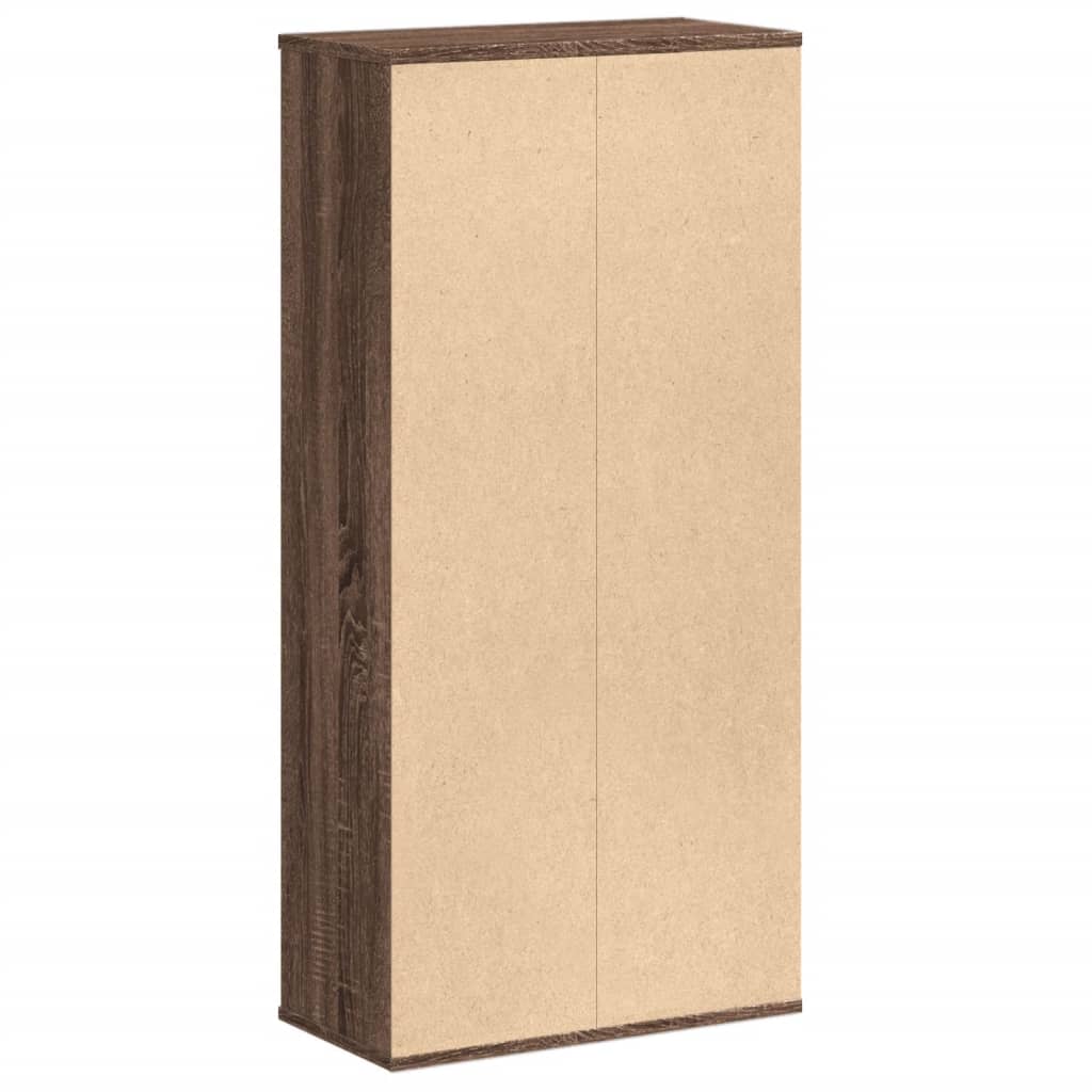 Bücherregal Braun Eichen-Optik 50x25x105 cm Holzwerkstoff