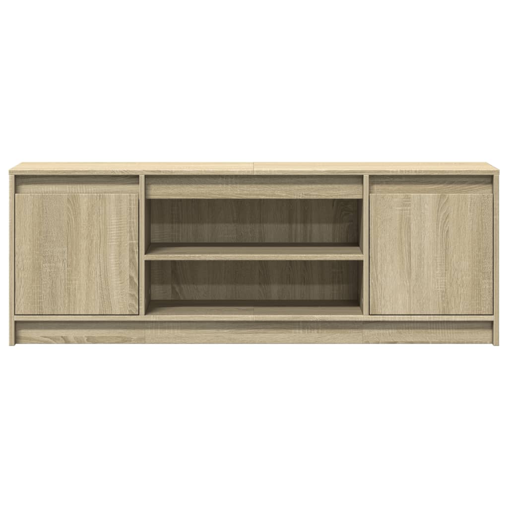 TV-Schrank mit LED-Beleuchtung Sonoma-Eiche 139,5x34x50 cm