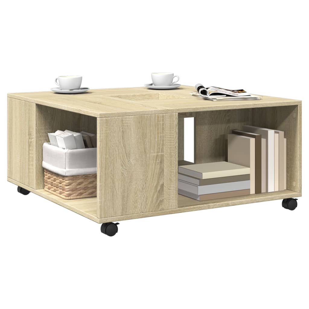 Couchtisch Sonoma-Eiche 80x80x40 cm Holzwerkstoff