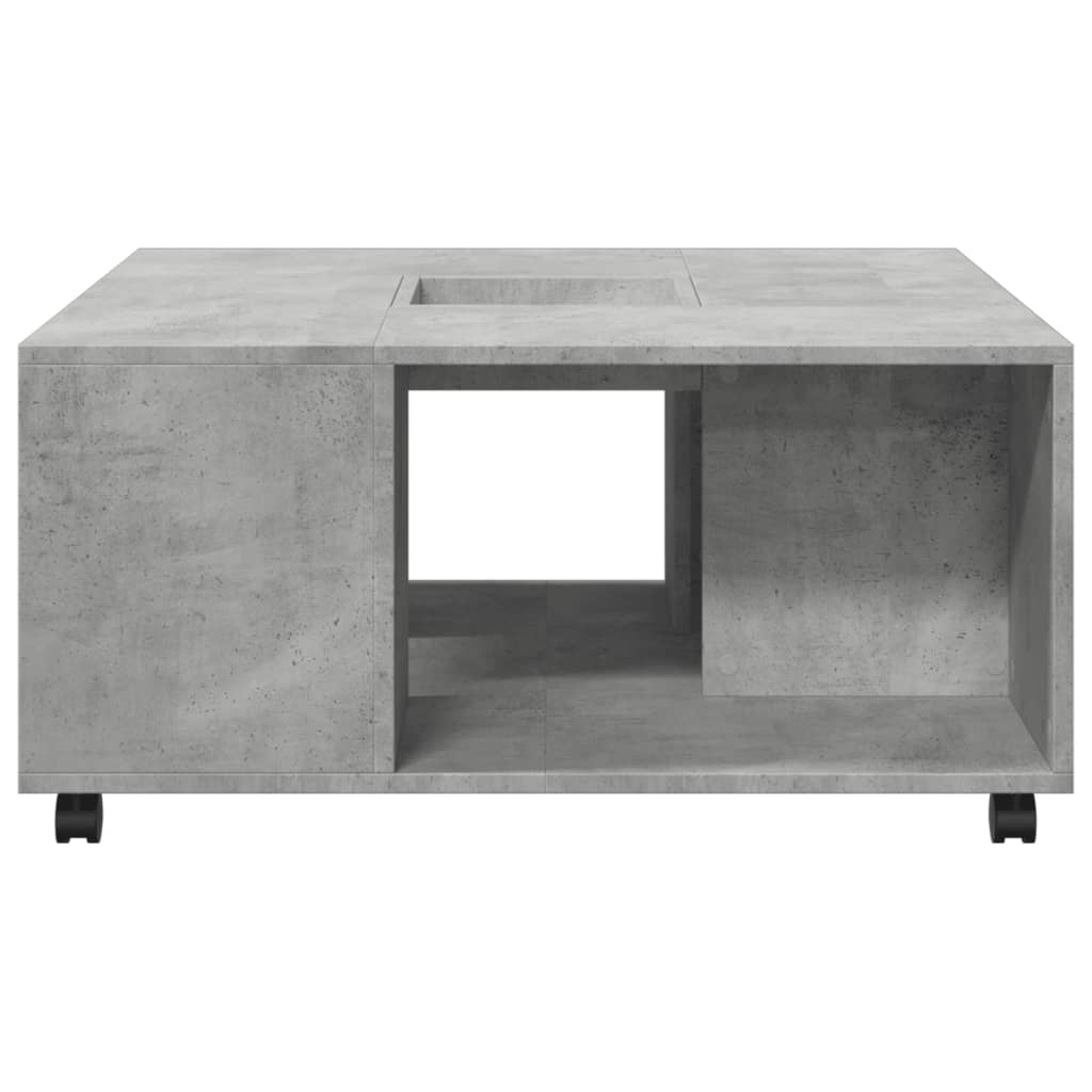 Couchtisch Betongrau 80x80x40 cm Holzwerkstoff