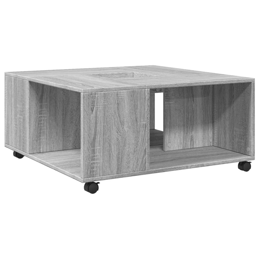 Couchtisch Grau Sonoma 80x80x40 cm Holzwerkstoff