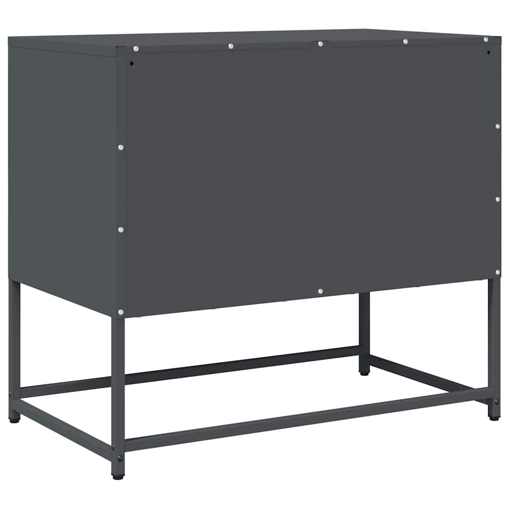 TV-Schrank Anthrazit 68x39x60,5 cm Kaltgewalzter Stahl