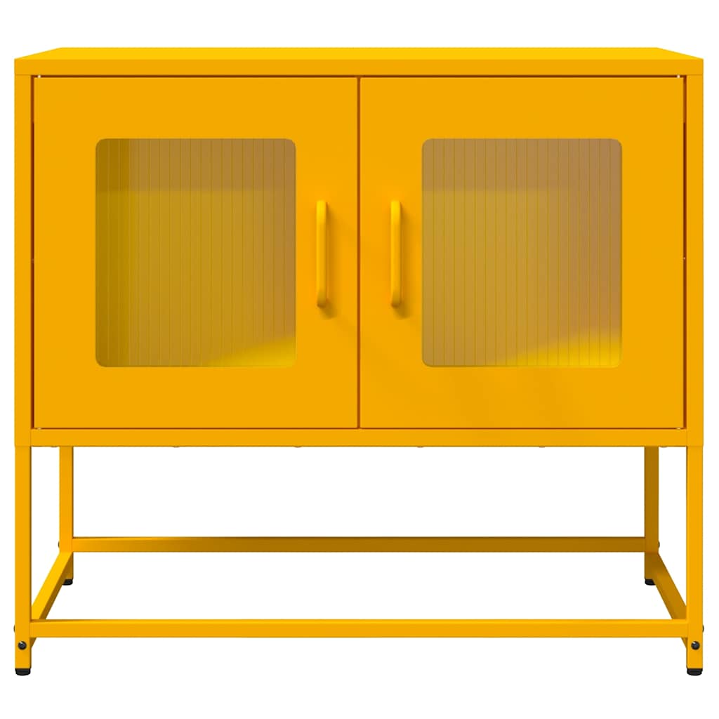 TV-Schrank Senfgelb 68x39x60,5 cm Kaltgewalzter Stahl