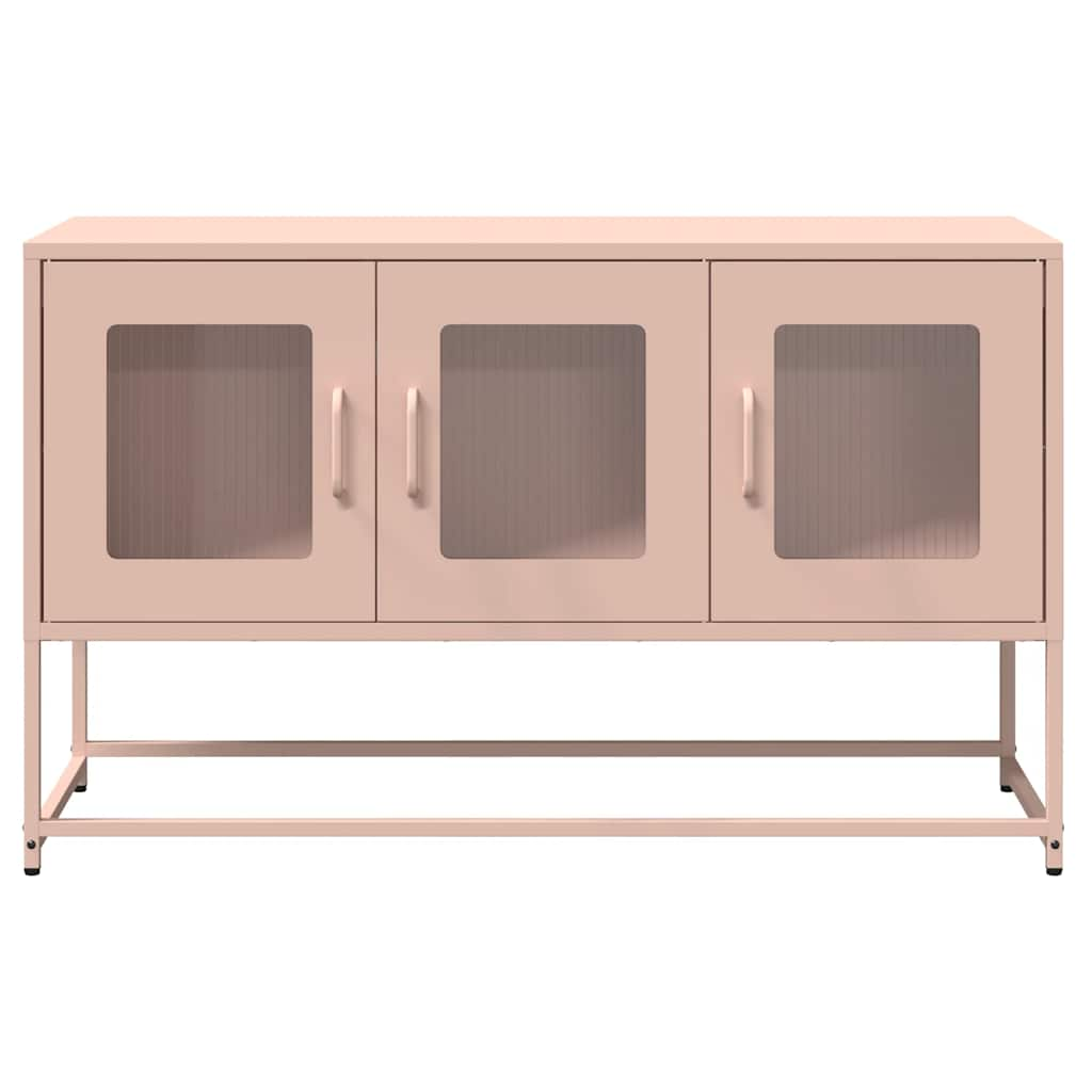 TV-Schrank Rosa 100,5x39x60,5 cm Kaltgewalzter Stahl