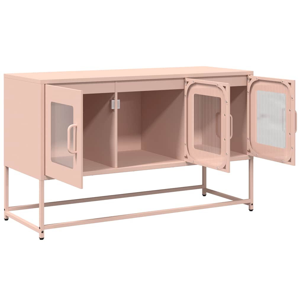 TV-Schrank Rosa 100,5x39x60,5 cm Kaltgewalzter Stahl